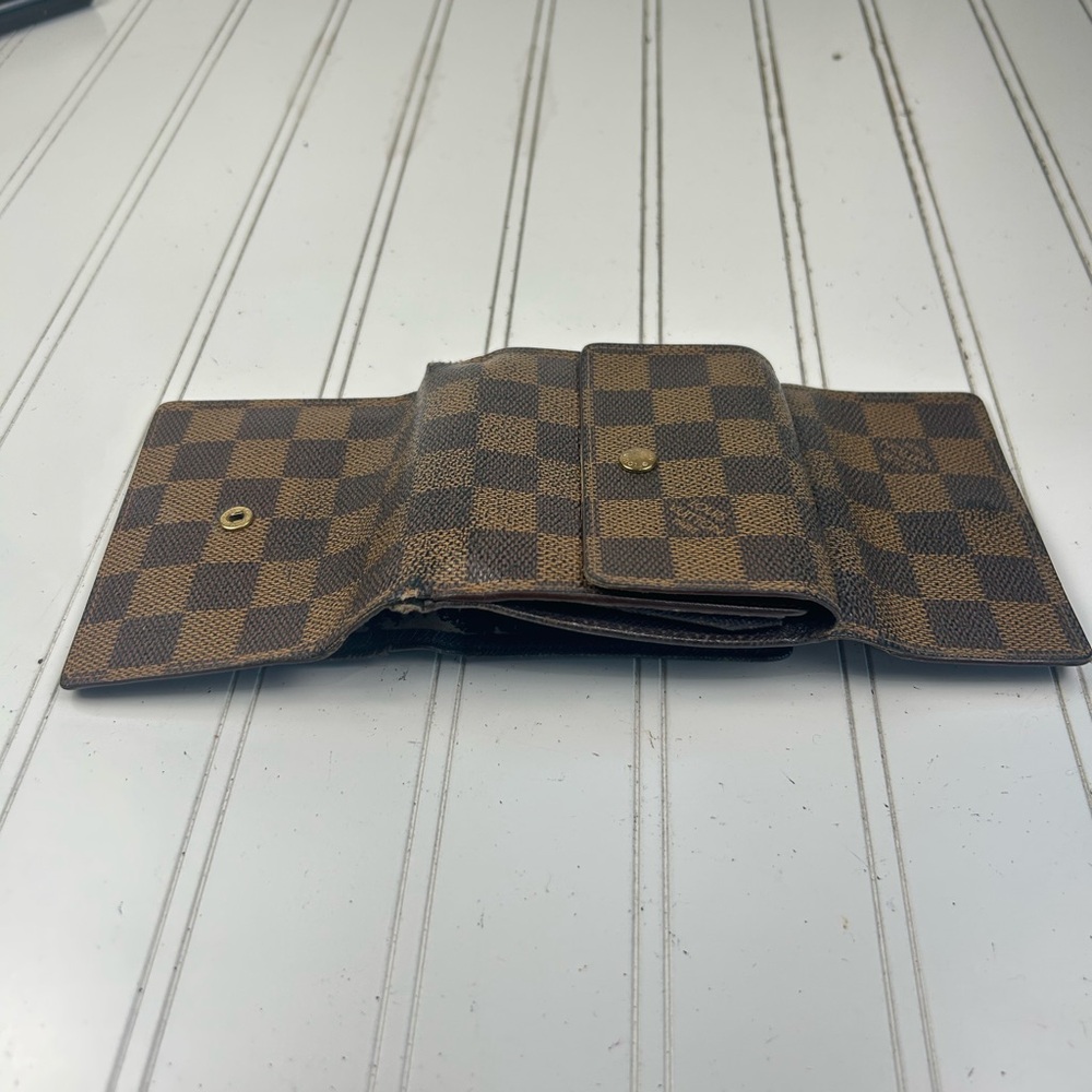 Louis Vuitton Portefeuille Elise Damier Wallet Women Brown One Size - Picture 5 of 10